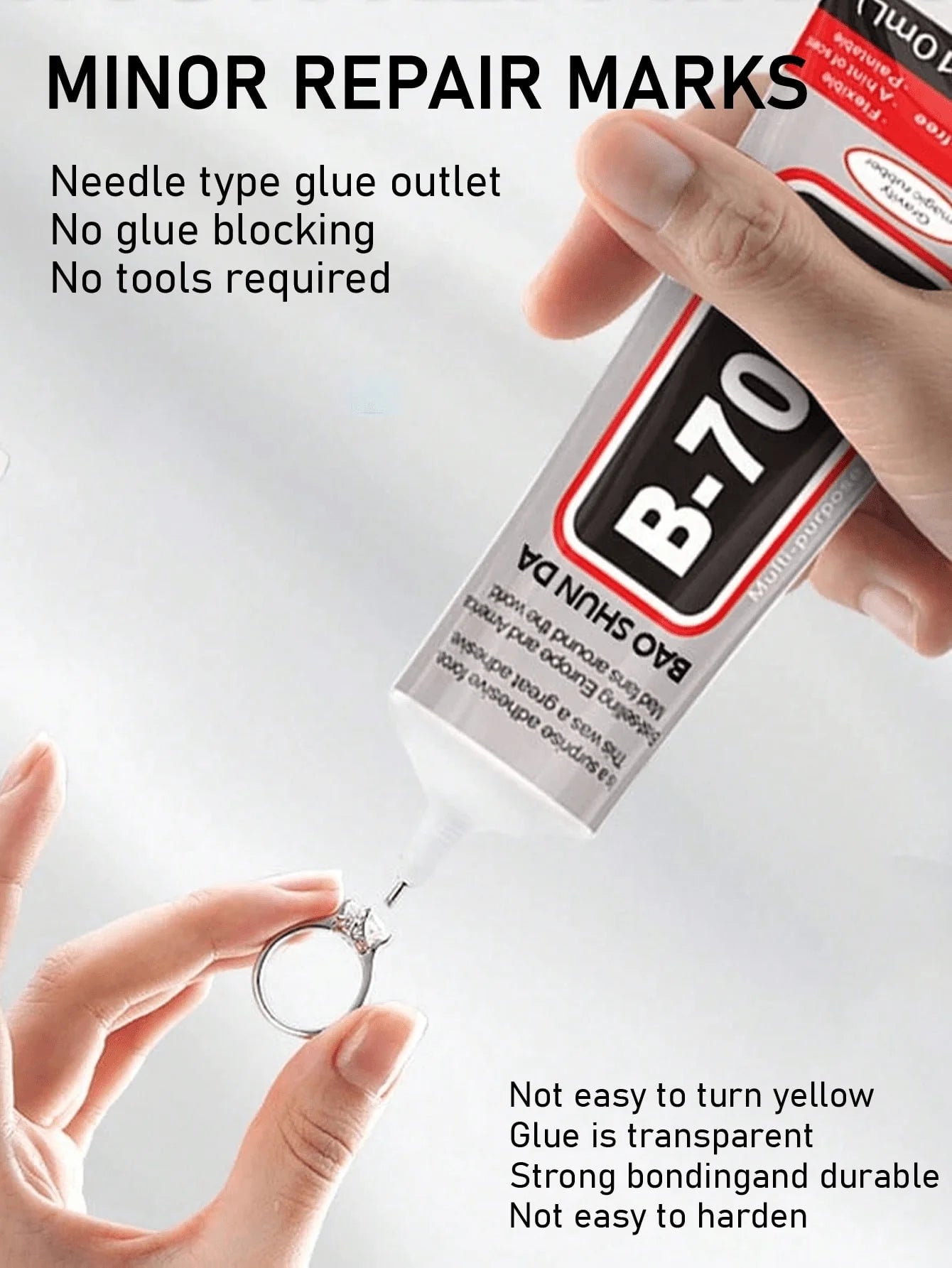 B-7000 Jewelry Glue,Strong Adhesive Bead Glue with Precision Tip,Quick Dry Adhesive for Jewelry Making Clothe Fabric DIY Crafts.