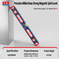 1pcs Magnetic 360 Measurement Protractor Angle Detector Aluminum Inclination Gauge Horizontal Angle Slope Test Ruler