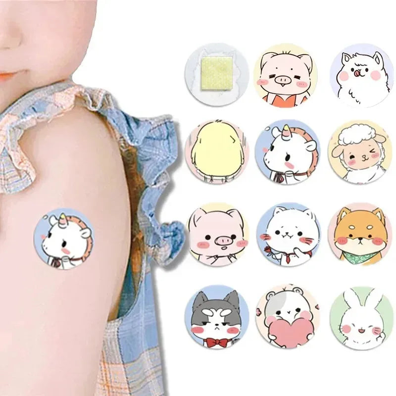 50-300Pcs Cartoon Animal Pattern Band Aid Hemostasis Adhesive Bandages First Emergency Kit Wound Plaster Patches For Kids