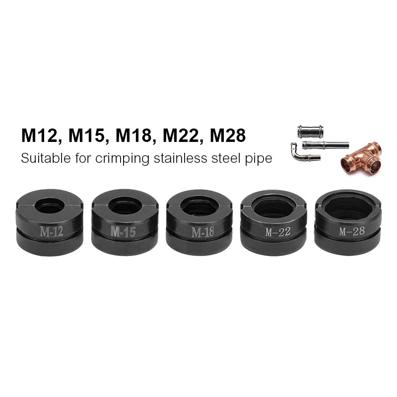 Kinds of Hydraulic Pipe Crimping Moulds TH, U Pipe Dies for Pex Fittings and V, M, VAU, VUS Pipe Dies for Copper Fittings