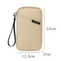 Family RFID Blocking Passport Holder Wallet Storage Bag- Travel Document Organizer with Credit Card Case Essential Travel Bag