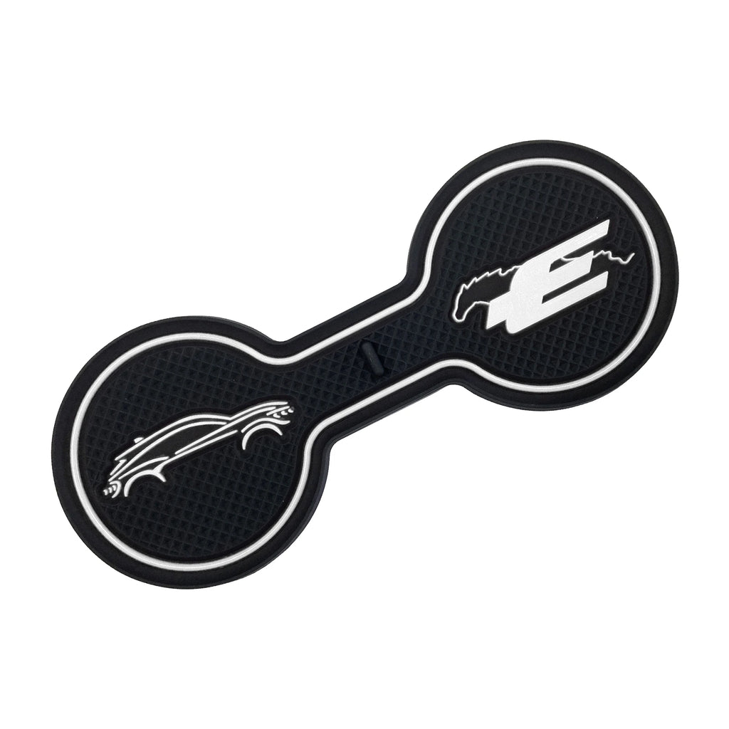 Non-Slip Car Cup Coaster Slot Pad for Mustang Mach-E GT  2021 2022 2023 Year Anti-Slip Mat Pocket Mat Interior Cup Holder Pad