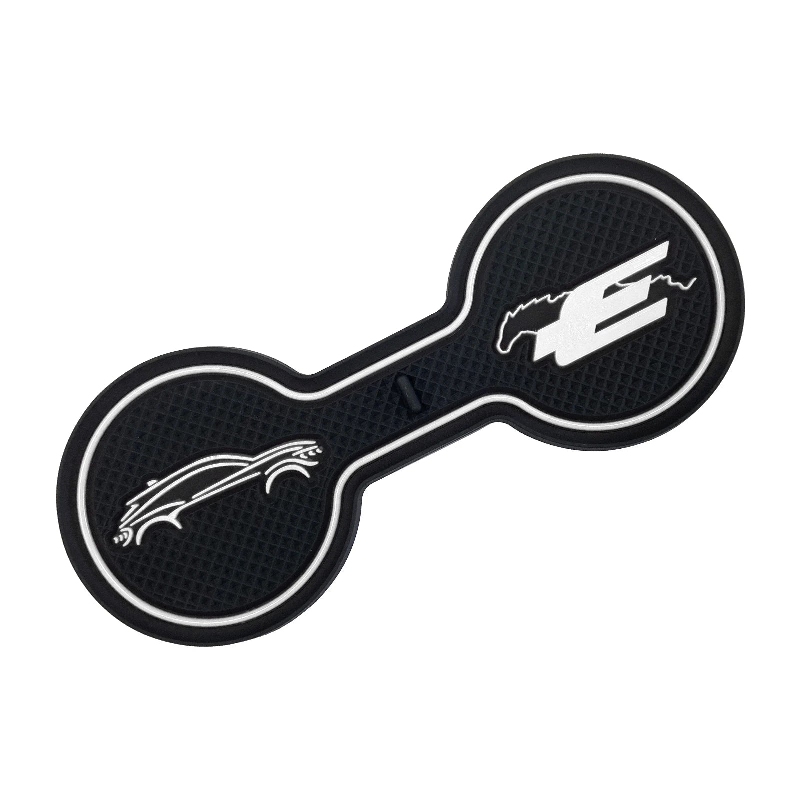 Non-Slip Car Cup Coaster Slot Pad for Mustang Mach-E GT  2021 2022 2023 Year Anti-Slip Mat Pocket Mat Interior Cup Holder Pad