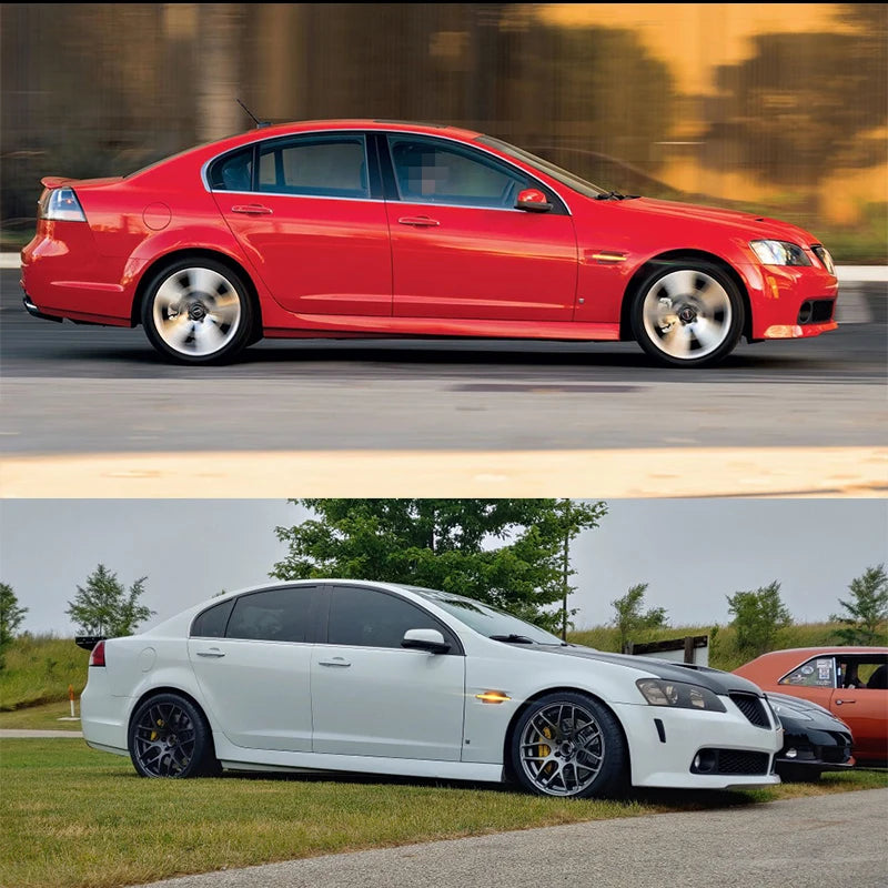 2PCS Car Bumper Side Marker Light Honeycomb For 2008-2009 Pontiac G8 Turn Signal Light/ Parking Lights DRL 12V T10