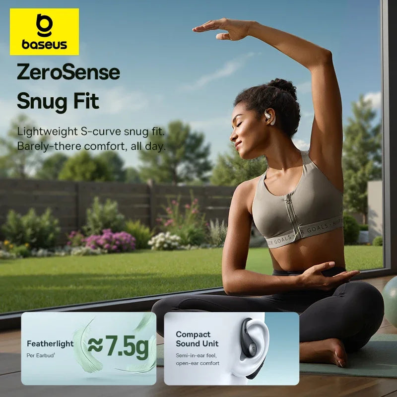 Baseus Eli Sport 2 Open-Ear Wireless Earphones Bluetooth 6.0 OWS Headphones Hi-Res with LDAC OWS Earphones Earhook Sport Earbuds