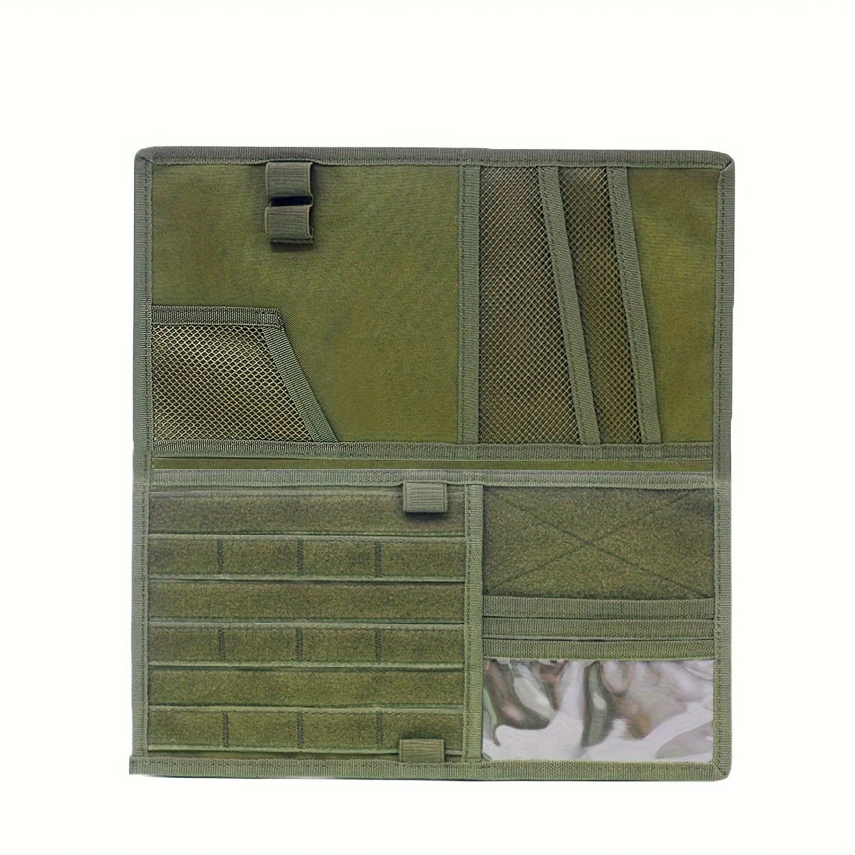 Car Sun Visor Storage Bag Double-Sided Storage, Tactical Army Outdoor Design, Perfect for Pickup Trucks & Large Vehicles