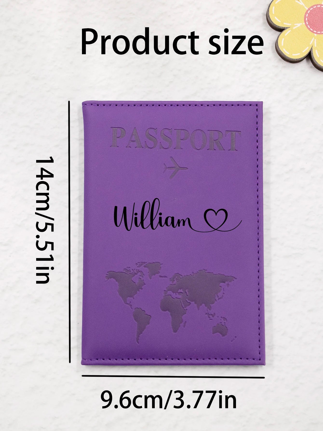 Custom Passport Holder For Travel With Name, Personalized Leather Passport Holder, Customized Travel Passport Holder for Women,