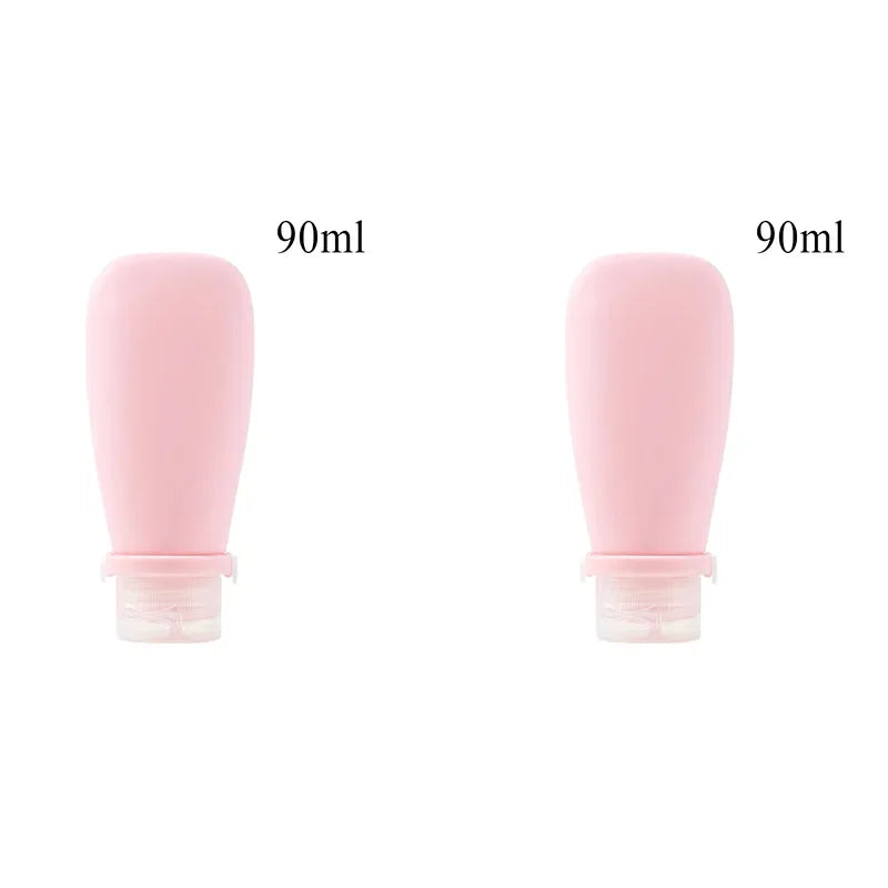 1/2pcs Soft Silicone Travel Bottles Empty Squeeze Tubes For Lotion Leakproof Skin Care Products Container Travel Accessories