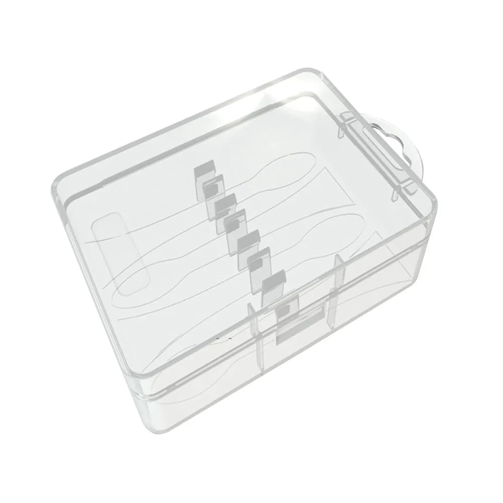 Travel Toothbrush Protective Case for Electric Brush Heads 4-Slot Compact Food-Safe Plastic Box Dustproof Hygienic Portable