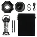 5000mAh Tactical Camping Lamp Portable Rechargeable Tent Lamp Outdoor LED Flashlight For Outdoor Camping Hiking Fishing