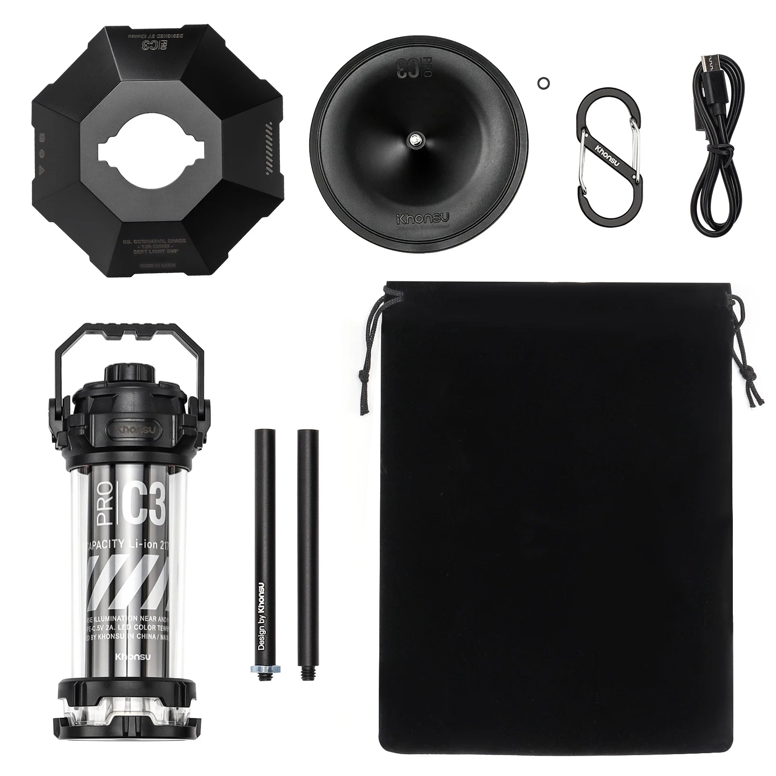 5000mAh Tactical Camping Lamp Portable Rechargeable Tent Lamp Outdoor LED Flashlight For Outdoor Camping Hiking Fishing