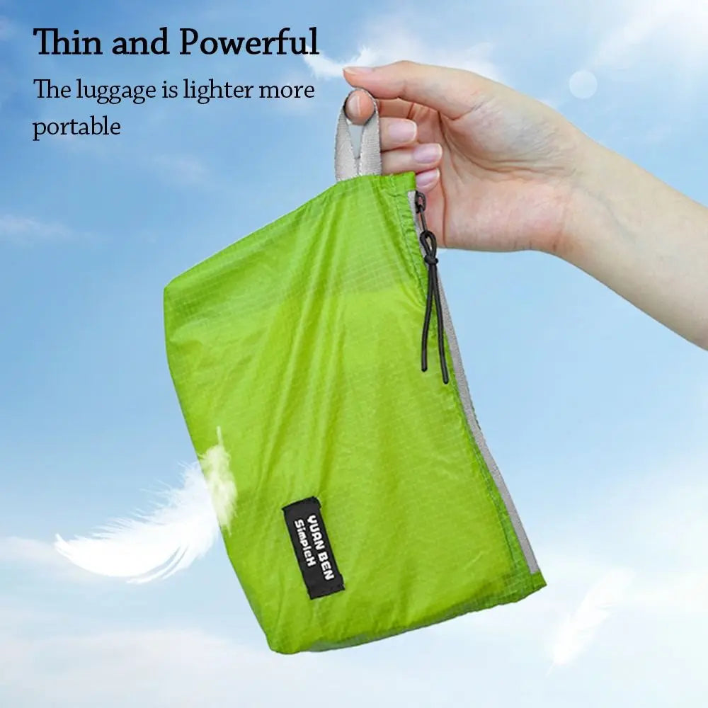 Silicone-coated Luggage Storage Bag Ultra-lightweight Multifunctional Clothing Sorting Bag Nylon Yellow Orange Cosmetic Bag