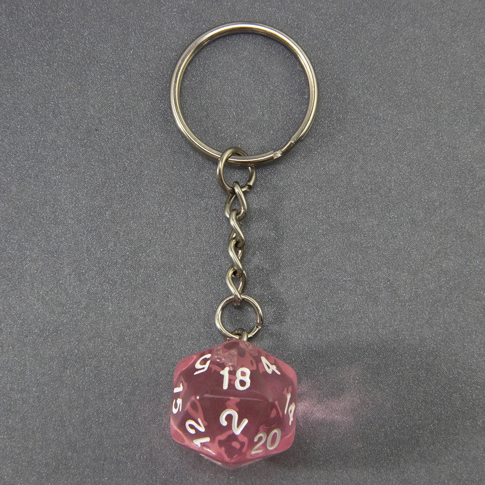 DND Game Dice Keychain RPG Lucky Dice Keyring DND Game Souvenirs Fashion Bag Pendant DND Game Lover Gift