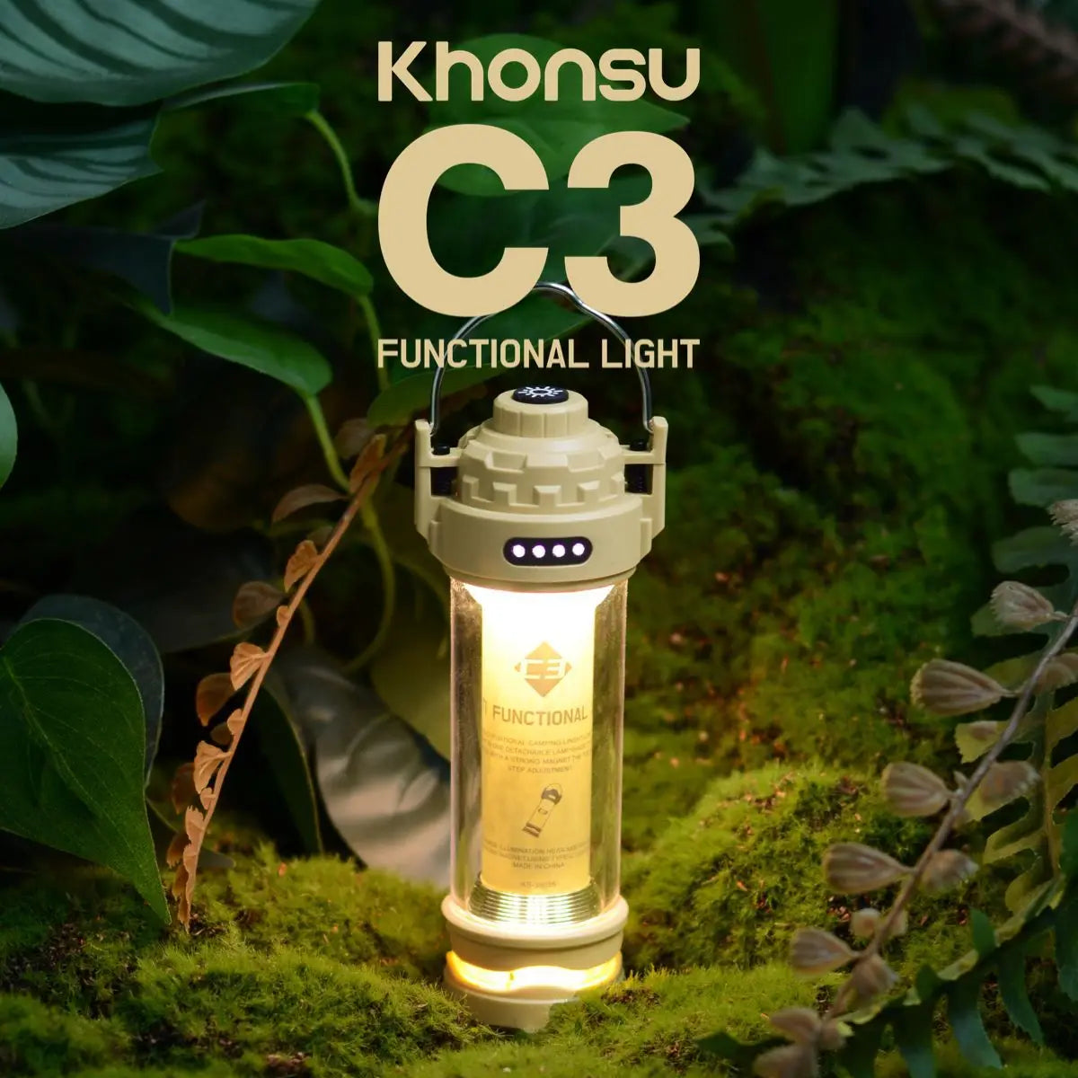 3000mAh C3 Tactical Camping Light Outdoor LED Flashlight Portable Rechargeable Multi functional Tent Camping Light