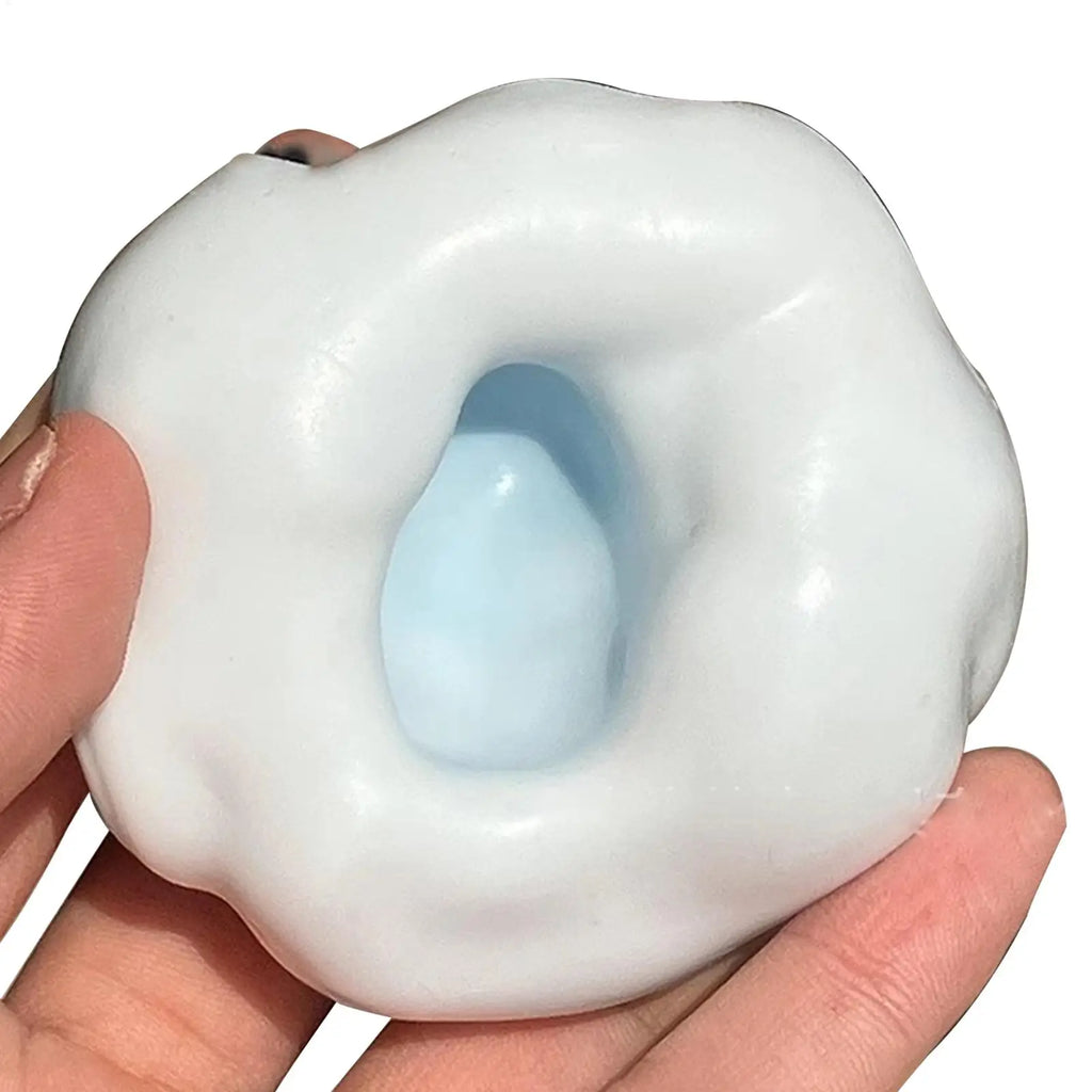 Stress Relief Ball Squishys Toys Plasticity Ice Skin Super Soft Ultra-Thin Sticky Handmade Ball Light Squeez Stress Relieving