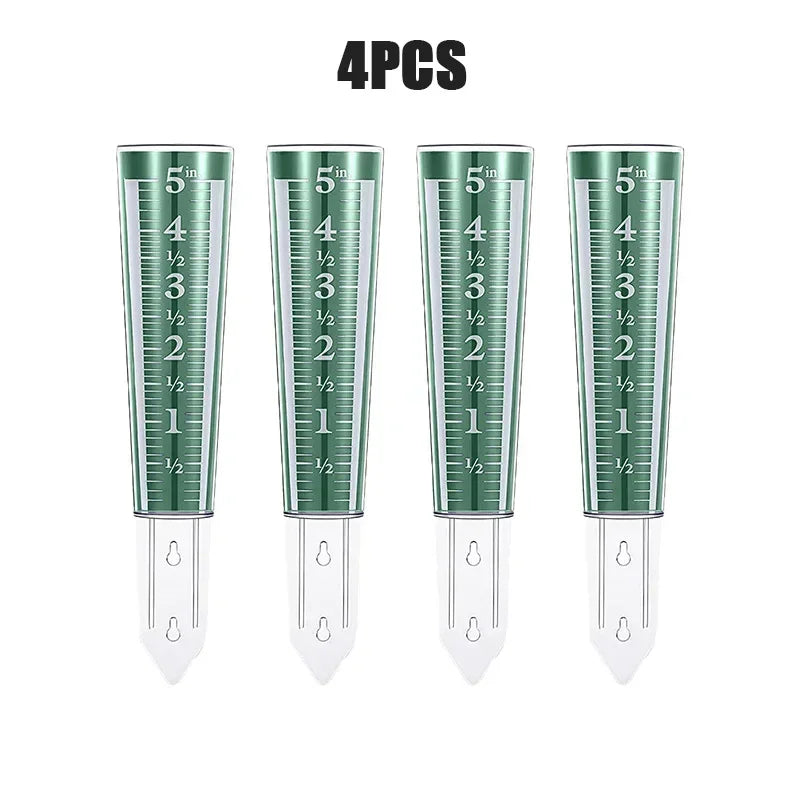 5 Inch Capacity Rain GaugeOutdoor Easy-to-Read Rain Gauge with Magnified Scale and NumbersFor Garden Patio Yard Field Lawn