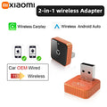 Universal Wired To Wireless CarPlay Android Auto Adapter USB Plug-and-Play Stable Signal Auto Pair Work For Most Original
