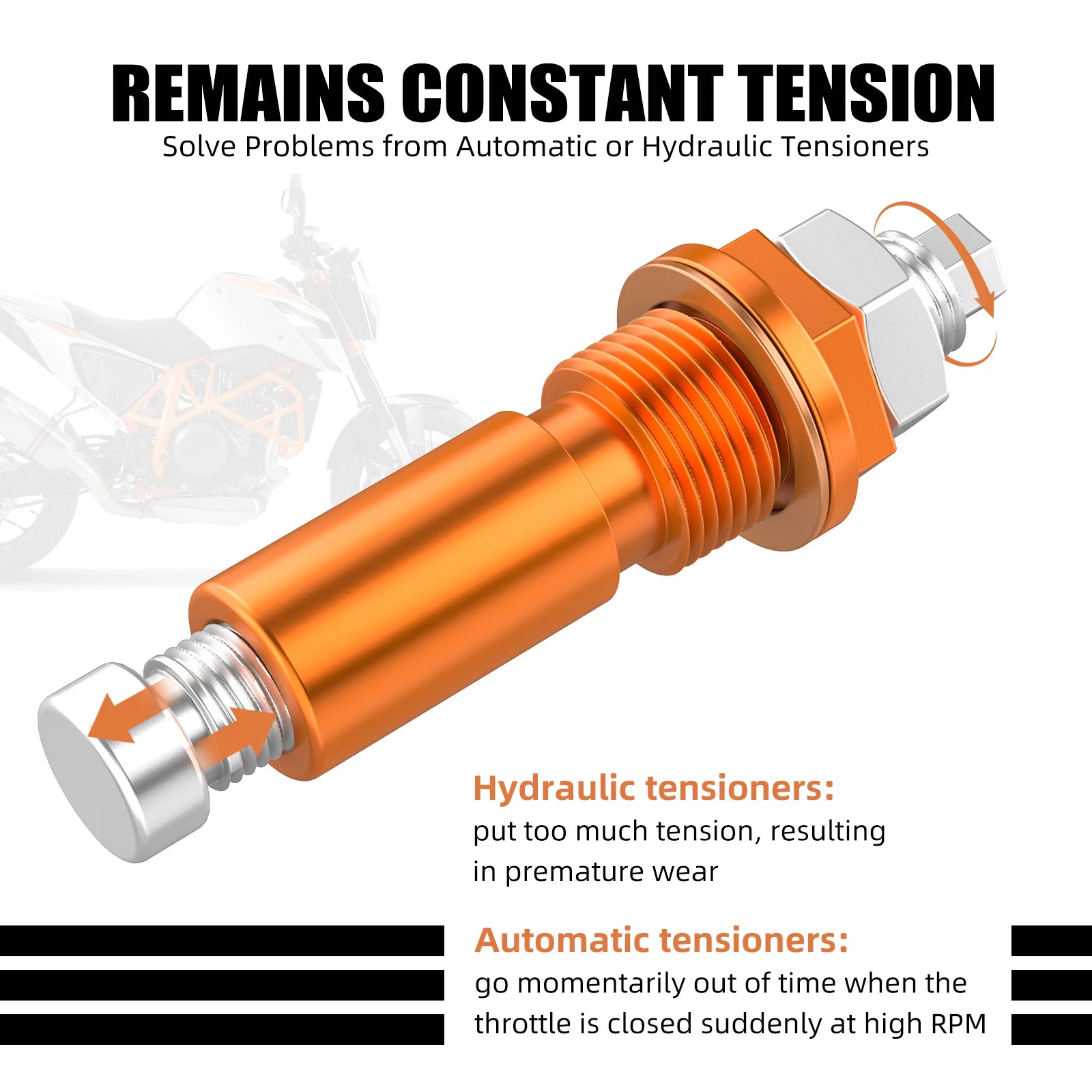 NICECNC Motorcycle Timing Cam Chain Tensioner for KTM 690 Supermoto 690 SMC 690 SMCR 690 Duke 690 Rally Factory 2007-2017
