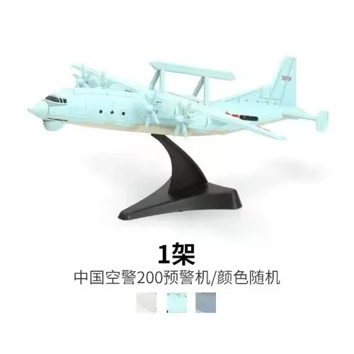4D Assembled Aircraft Model Airborne Warning Aircraft 1/240 Scale Y-8 Transport Aircraft Plastic Military Toy Airplane Model