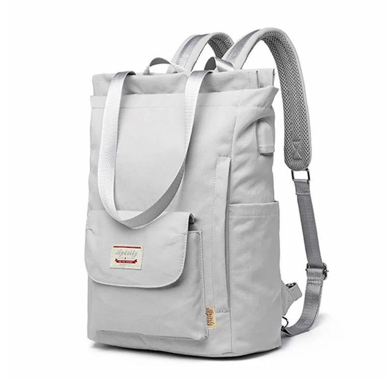 Women backpack Waterproof Stylish Laptop Backpack 13 13.3 14 15.6 inch Korean Fashion Oxford Canvas USB College Backpack bag fem