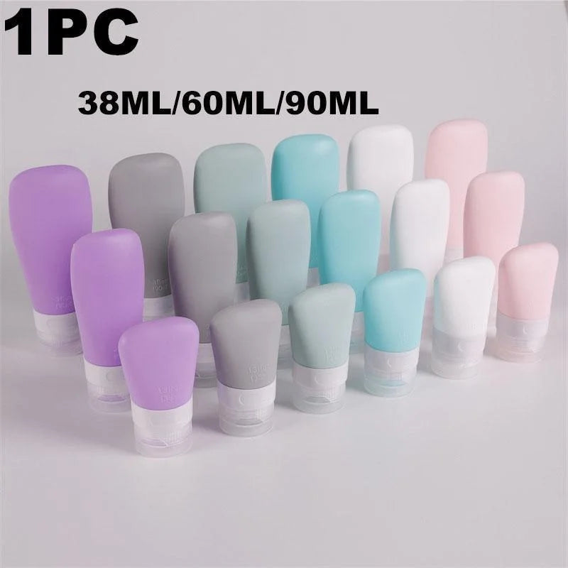 1Pc Empty Silicone Travel Packing Bottle Cosmetic Bottling for Lotion Shampoo Bath Container