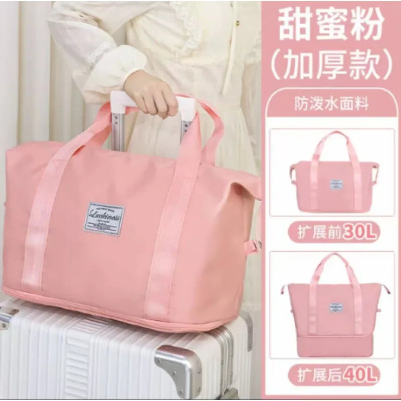1pcs can expand large-capacity travel storage bags, hand luggage, folding waterproof bags, short-distance portable and light.