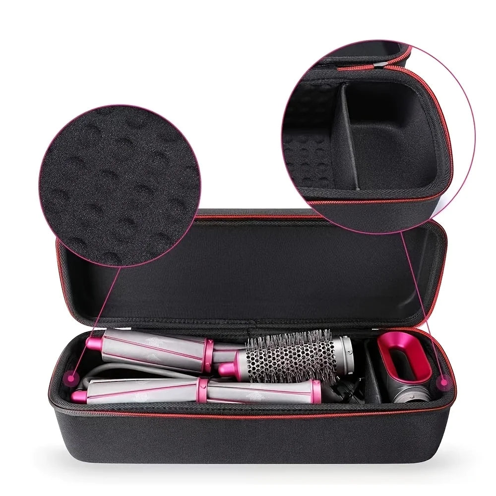 Hard Portable Travel Carrying Case for Dyson Airwrap Styler, Shockproof Handheld Storage Bag for Hair Curler Accessories