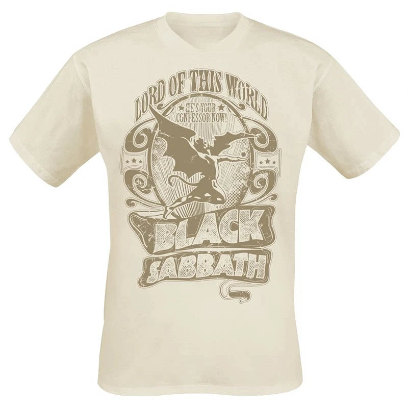 Black Sabbath Band Photo Casual T-shirt Men's and Women's Luxury Band Brand Top 2026 New