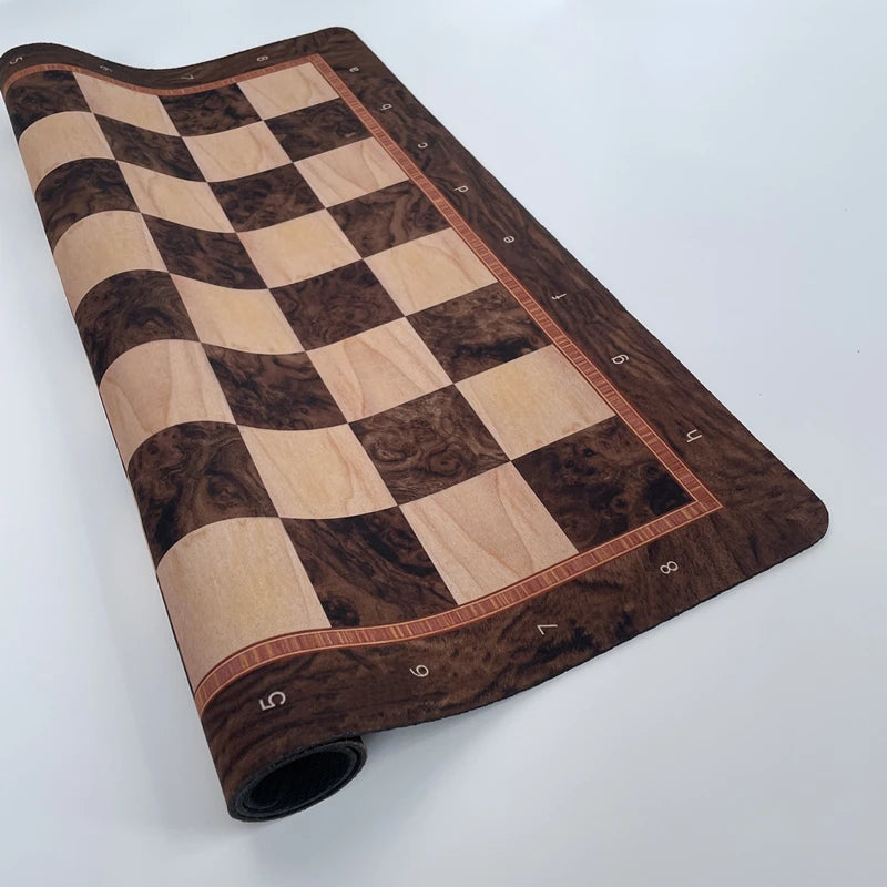 High quality Large 52cm/20.5inch championship game chessboard foldable and rollable soft rubber chessboard checkers board