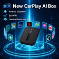 2026 CarPlay AI Box Android 15 Wireless CarPlay Android Auto Adapter 5G WiFi Support Netflix YouTube Toyota VW Ford MG Kia
