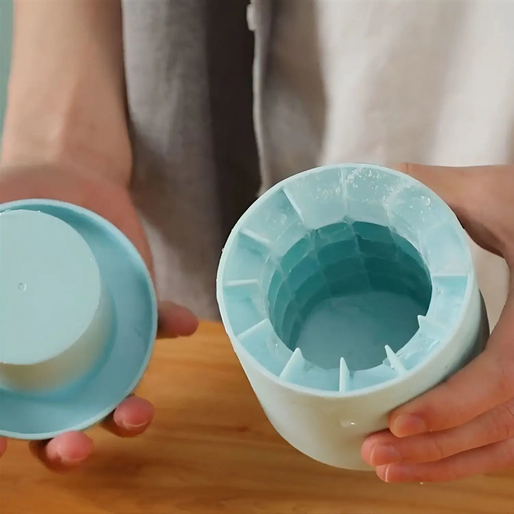 40/60 Ice Cubes Silicone Mold Round Ice Bucket Ice Storage Box Household DIY Refrigerator Freeze Ice Maker Creative Barware Tool