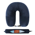 Fillable U-Shaped Travel Neck Pillow with Velvet Cover & Storage Bag - Comfortable for Airplane, Car, Office, Portable Design