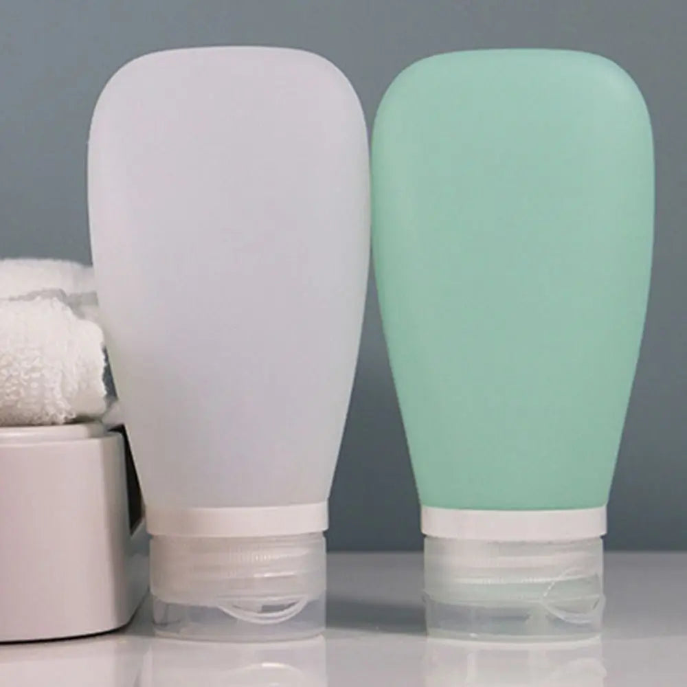 Silicone Travel Toiletry Bottles Leakproof Refillable Cosmetic Storage Containers 30/60/90ml Shampoo Container Lotion Bottles