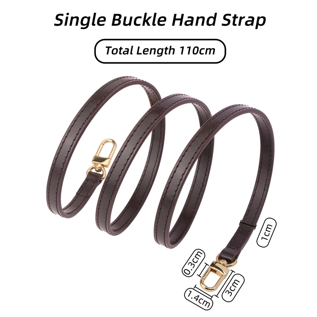 CRAZYSMITH Bag Strap for LV Pochette Acceessories Bags 100% Genuine Leather Shoulder Straps Handbag Belt Replacement Purse Strap