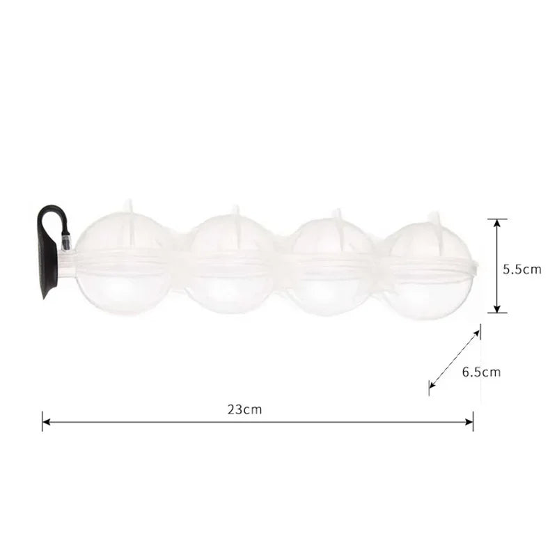 4-Hole Ice Cube Makers Round Ice Hockey Mold Whisky Cocktail Vodka Ball Ice Mould Bar Party Kitchen Accessories IceBall Mould