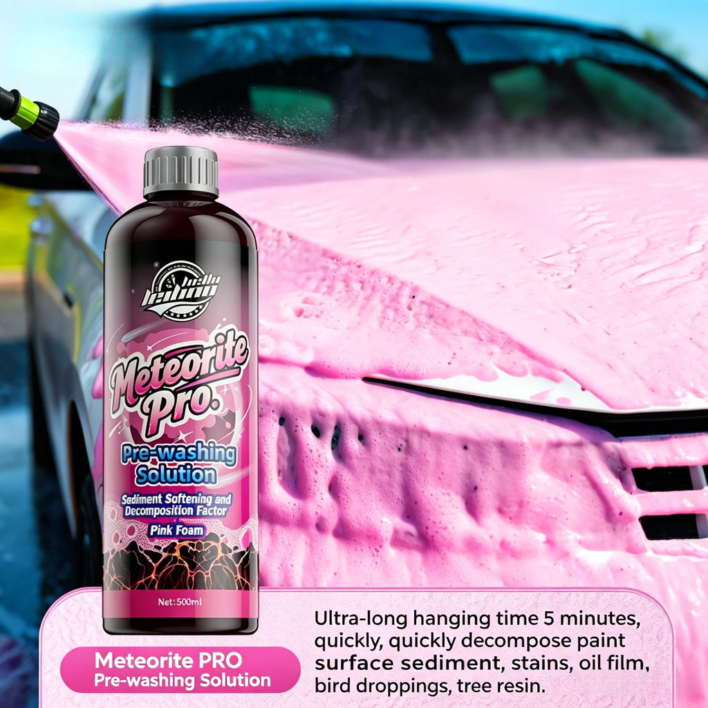 High Foam Car Pre Wash Liquid 500ml, Powerful Cleaning Car Wash Soap, Efficient Stain & Oil Film Remover for Auto Paint