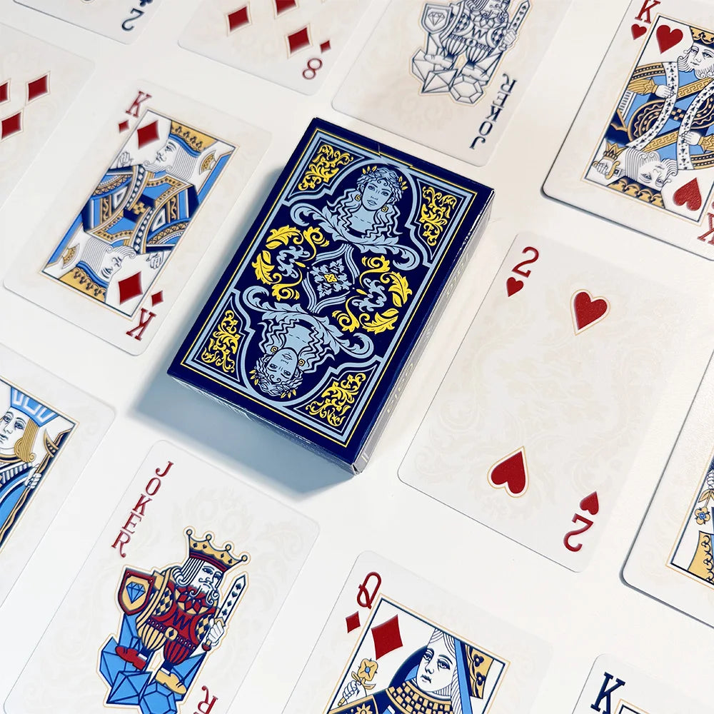 55 Playing Cards Waterproof PVC Frosted Magic Boxed Plastic Playing Cards Set Poker Cards Classic Magic Tools Tabletop Games