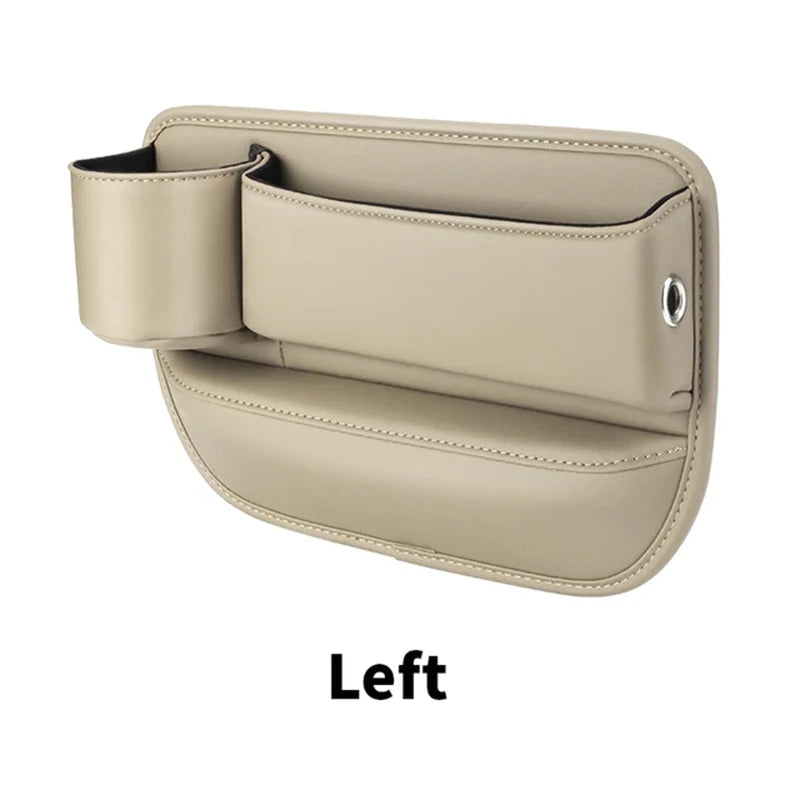 Leather Car Seat Sewn Gap Crevice Slot Storage Box Cup Holder For BMW E46 F30 E60 E90 F10 X5 E70 E39 E36 E87 X7 E92 E91 E28 X3 X