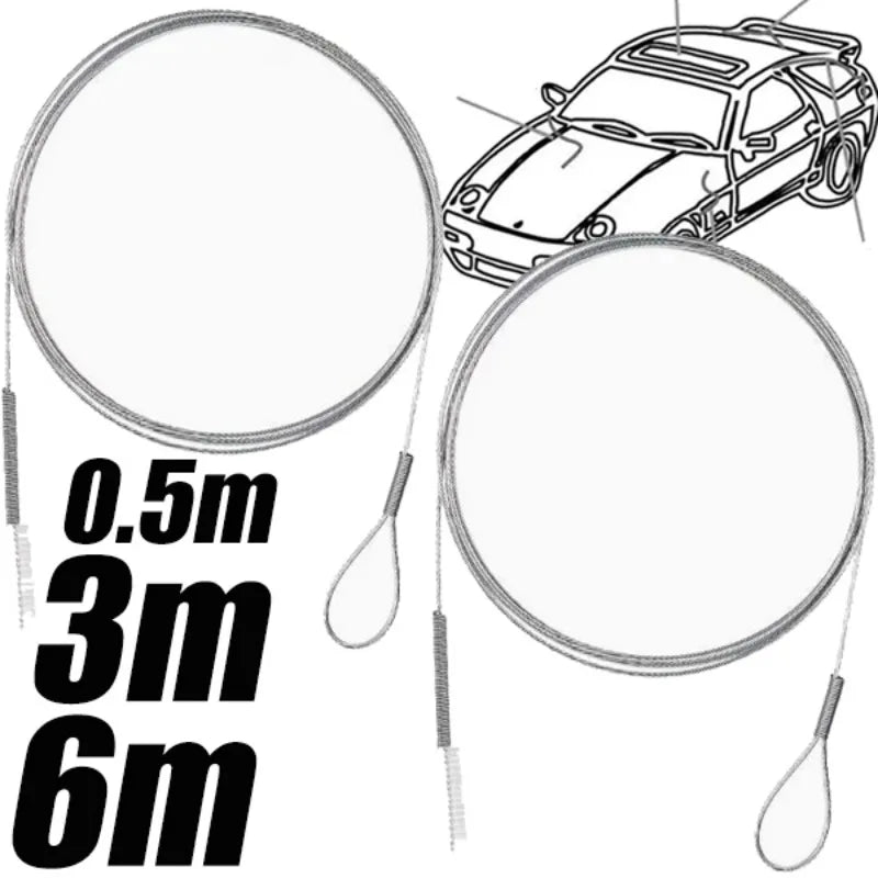 1.5/3/6m Car Drain Dredge Detailing Cleaning Tool Cleaning Scrub Brushes Extended Auto Sunroof Long Hoses Car Accessories