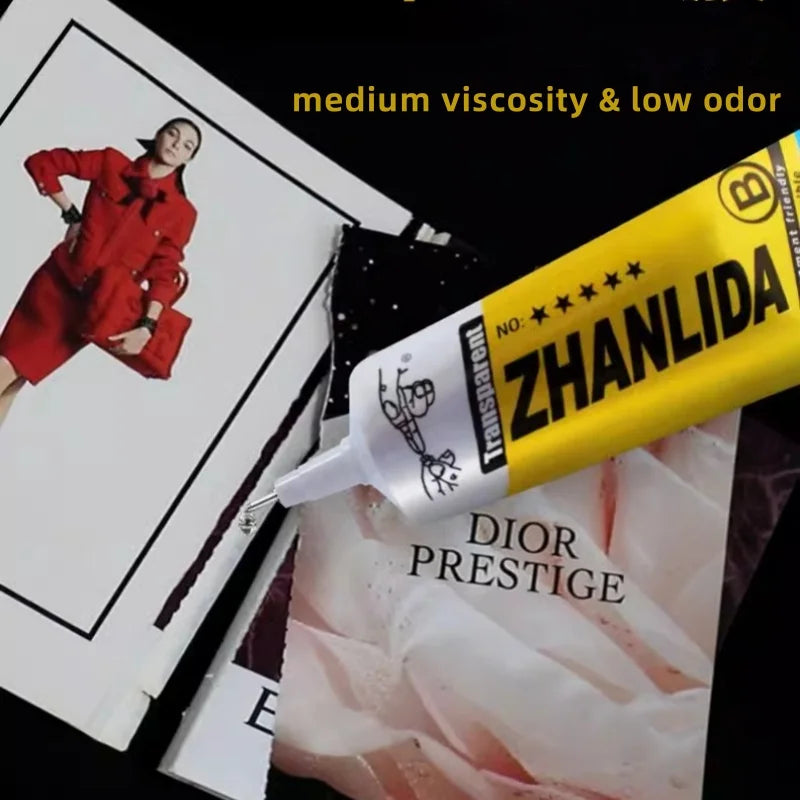 Zhanlida 15/50/80ML Book Repair Glue Transparent Adhesive DIY Paper Crafts 3D Book Student Stationery Binding Textbook Diary
