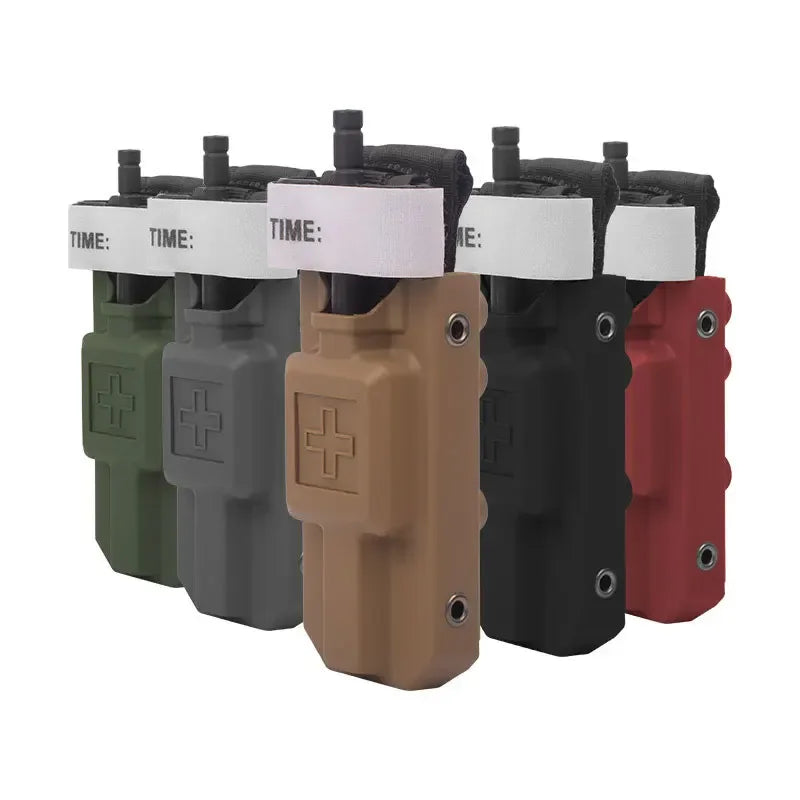 EDC Molle Tourniquet Holder Box Storage Tourniquet Multi-functional Quick-pull Box Outdoor Emergency Survival for Hunting CS