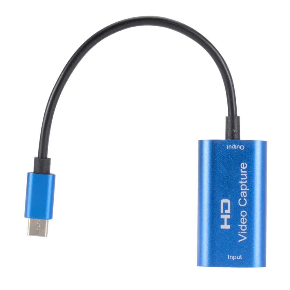 4K HDMI-Compatible Video Capture Card USB 3.0 1080P Game Capture Card Grabber Record Box for Live Streaming for PS4 HD Camera
