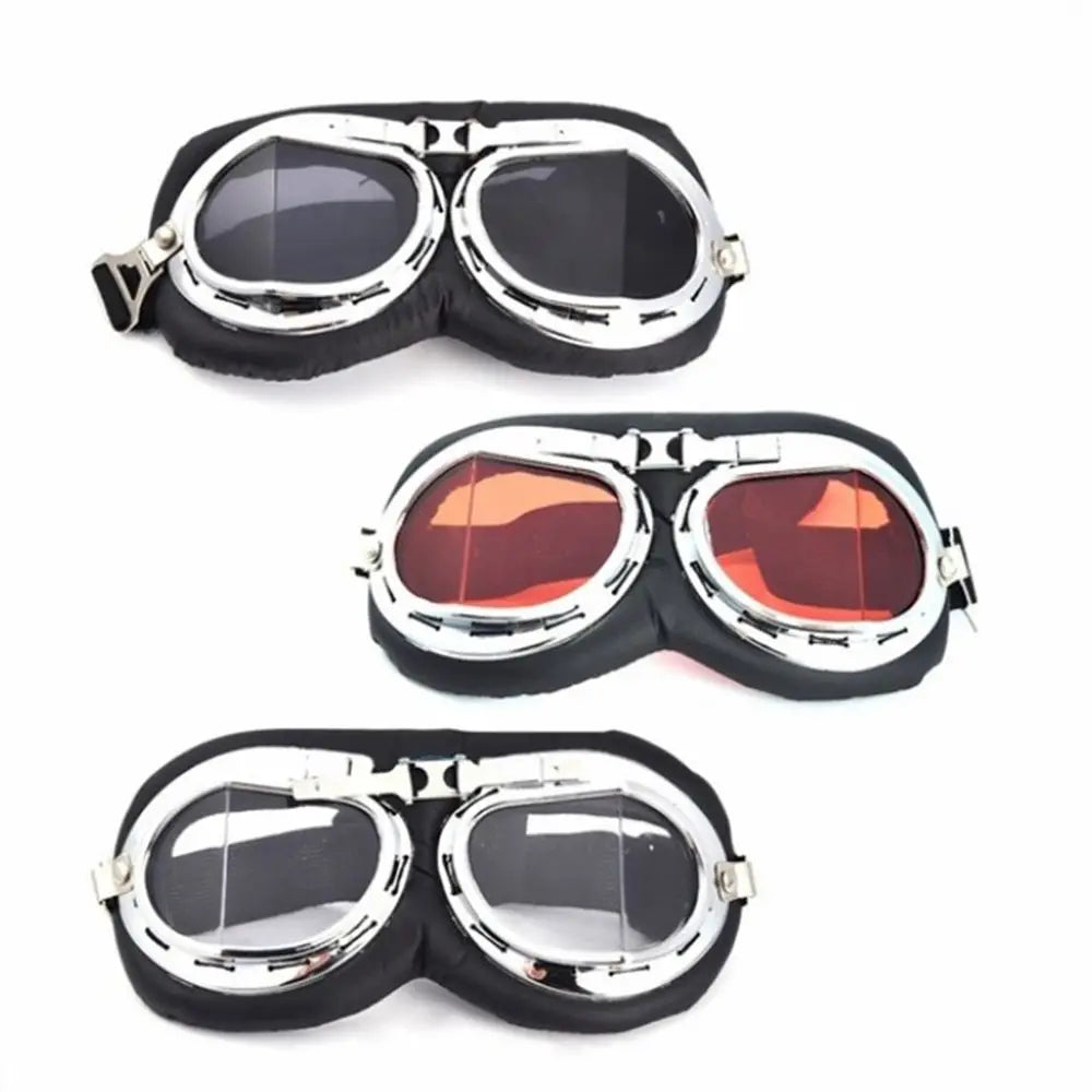 Dustproof Protective Gears Sunglasses Vintage Cruiser Scooter Pilot Motorcycle Glasses Retro Goggles
