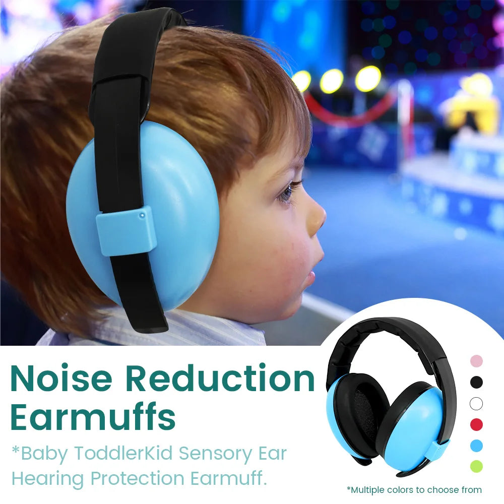 Ear Muffs for Infants with Elastic Headband, Baby Earmuffs Ideal for Flights, Baby Ear Noise Reduction Earmuffs - Baby Headphone