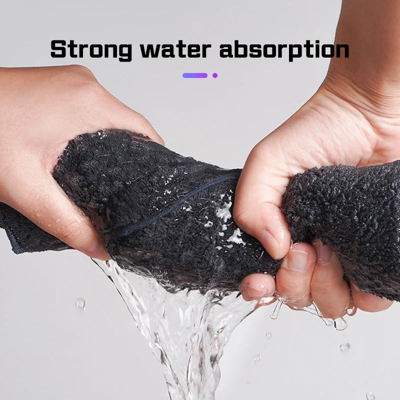 Microfiber Car Wash Towel Suede Rag Accessories For Changan Deepal S05 MAX S07 S7 SL03 S09 G318 Car Cleaning Tools Washing Cloth