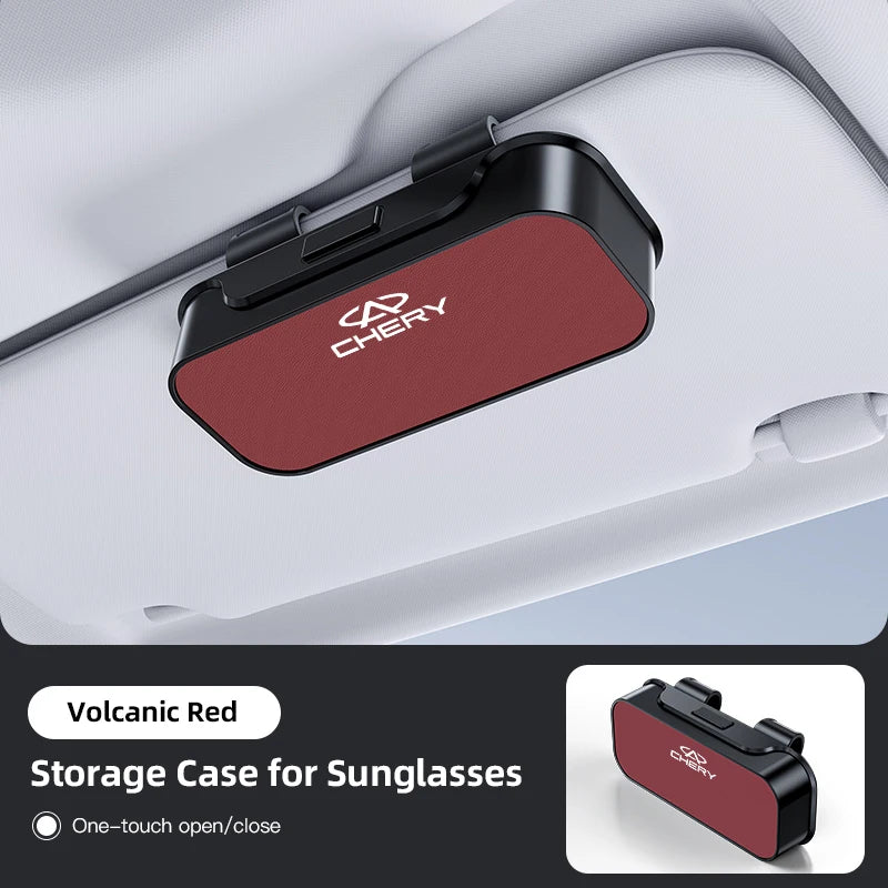 Car Sun Visor Eyeglass Clip Universal Glasses Holder Bracket For Chery Tiggo 7 Pro 8 5 3 T11 5X Amulet Fora QQ IQ Fulwin Arrizo