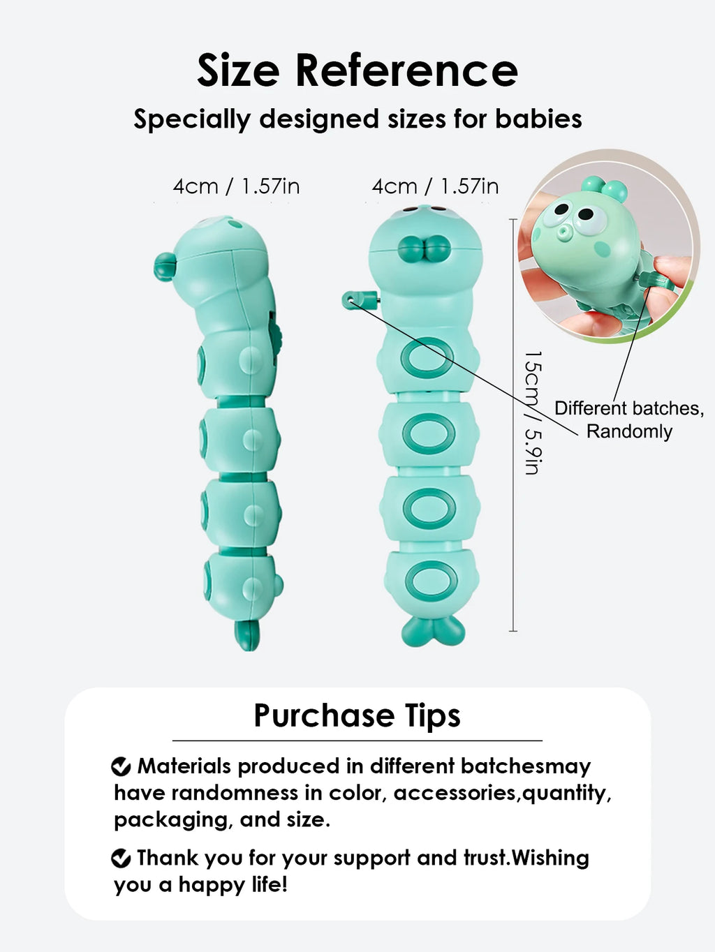 1pcs Cute and Fun Chained Caterpillar Toys for kids Crawling toy,Toy Children's gift,early education toys
