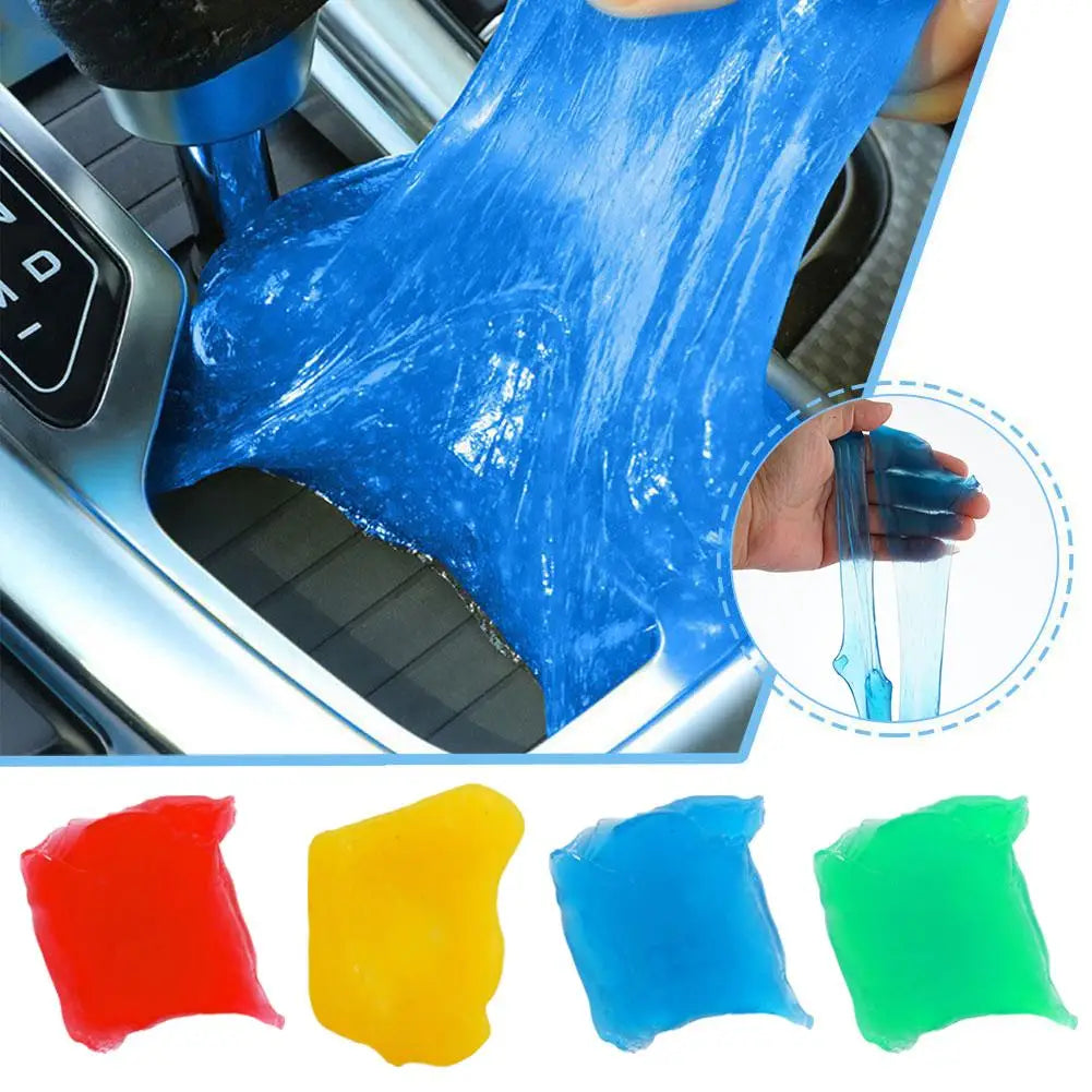 Random Color 5pcs Car Dust Dirt Cleaning Gel Slime Magic Clean Mud Clay Laptop Computer Keyboard Cleaning Tool Home Cleaner