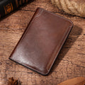 Genuine Leather Passport Holder Cover Wallet - RFID Blocking Travel Essentials for Men & Women, Credit Card Holder, Internationa