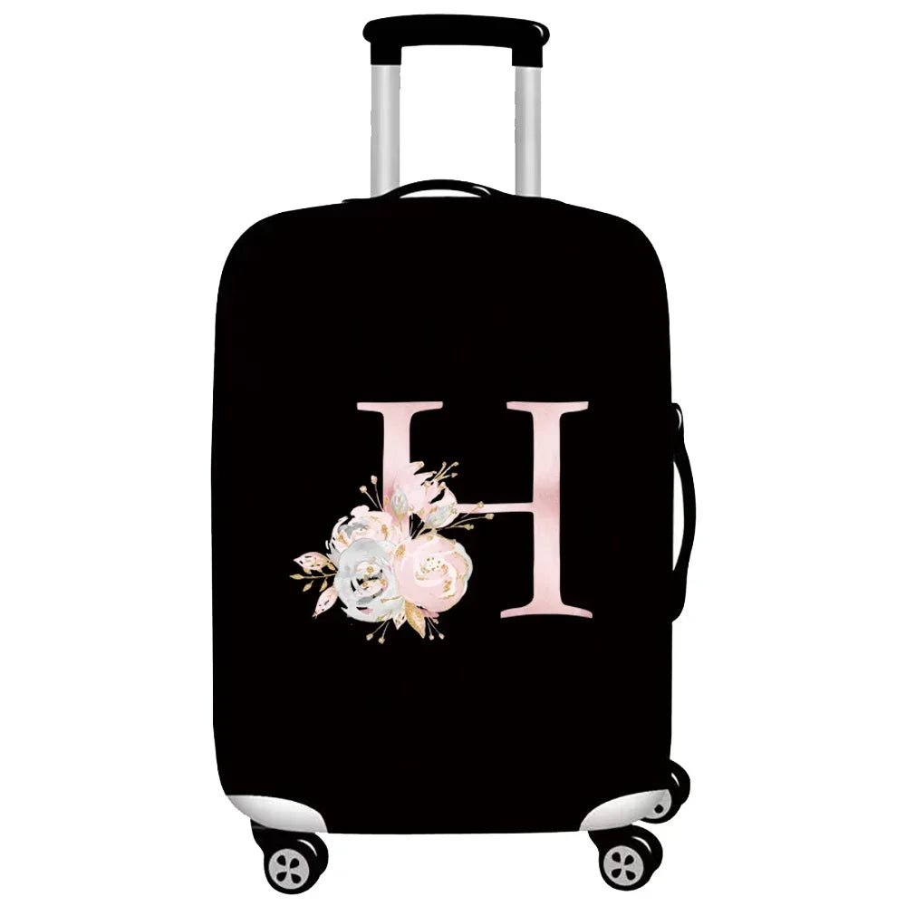 Thick Elastic Luggage Protective Cover Suit for 18-32 Inch Suitcase Covers Trolley Cover Travel Accessorie Pink Flower Series